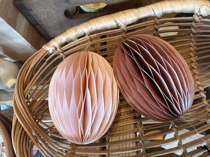 2 pk Rosa påskeegg 12cm fra Bungalow