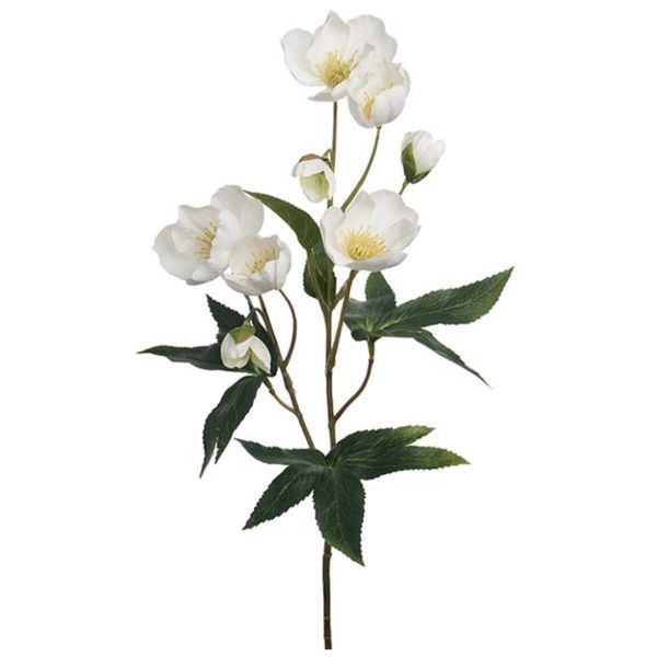 Julerose hvit 57cm