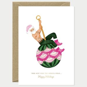 Hovedbilde Kort Hot Santa 11*14cm