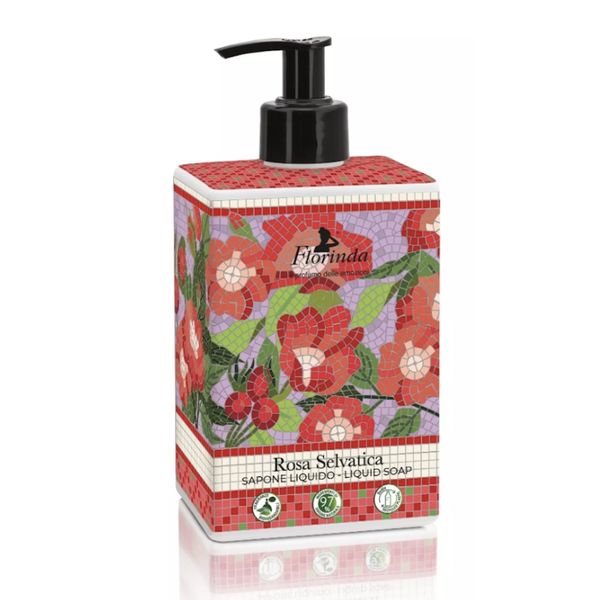 Flytende såpe - Italian Mosaici Rosa Selvatica / Wild Rose 500 ml