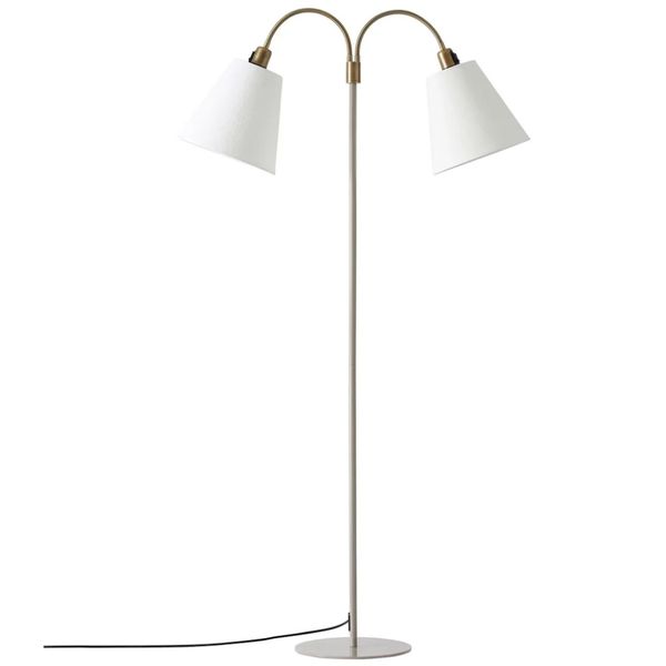Gulvlampe Qvist 416 toarmet - Greige 143cm