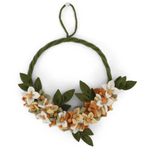 Hovedbilde Dawn blomsterkrans&nbsp;i ull –&nbsp;25 cm 