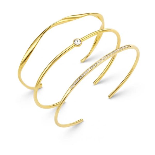 Orelia armbånd Fine Crystal & Wave Wrist Stacking Set
