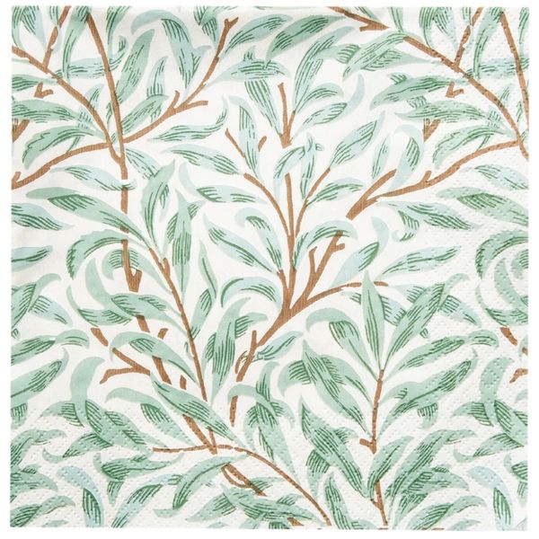 William Morris Willow Bough green - lunsj