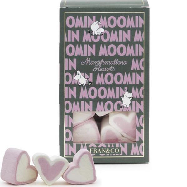 Moomin – marshmallowhjerter med vaniljesmak