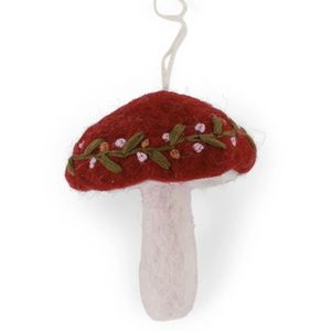 Hovedbilde Fluesopp med broderier 7cm