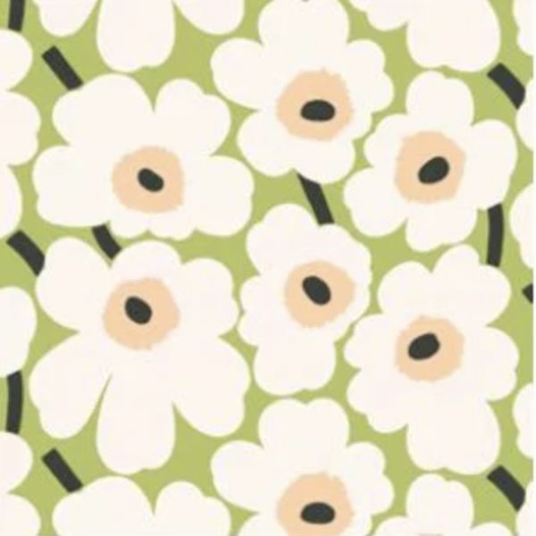 Servietter Marimekko Mini Unikko Light Green - lunsj