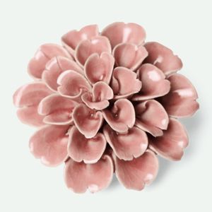 Hovedbilde Blomst I keramikk - Champagnerosa hortensia 9cm