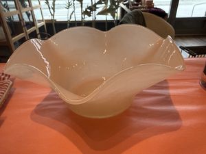 Hovedbilde Glassk&aring;l beige 19cm (se tekst)