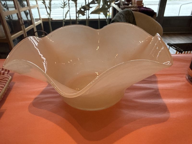 Glassk&aring;l beige 19cm (se tekst)