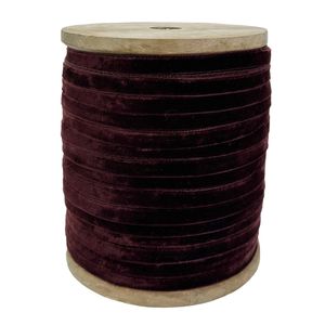 Hovedbilde Velourb&aring;nd burgunderbrun 1cm bredde (pr. meter)