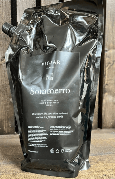 Sommerro håndsåpe og Såpe for Hår og Kropp 1L Refill