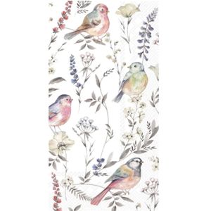 Hovedbilde Servietter Softly Faded Birds Buffet - buffet