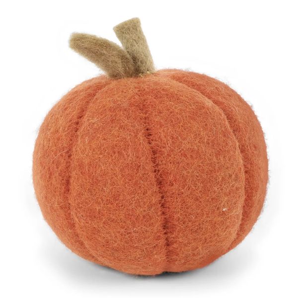 Gresskar i ull - oransje - 10cm 
