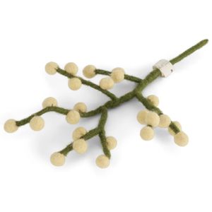 Hovedbilde Kvist med gule b&aelig;r i ull -19cm                    ...