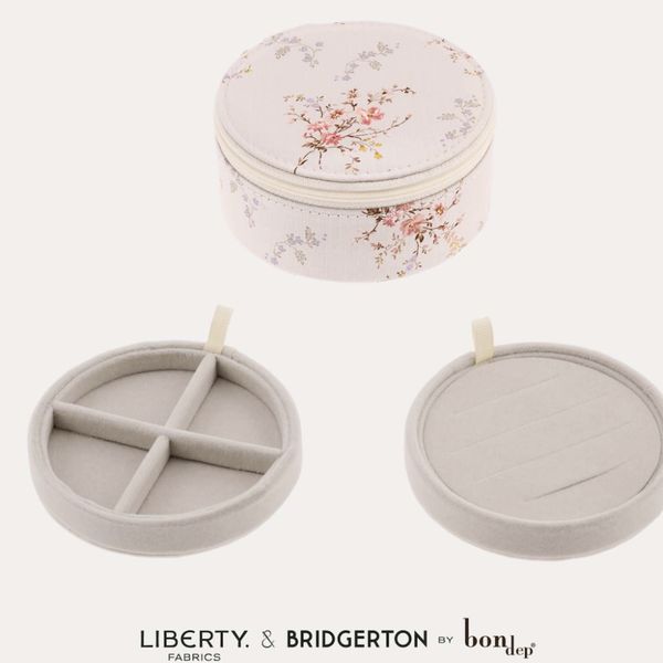 Rundt smykkeskrin - Garden Blooms - Liberty X Bridgerton
