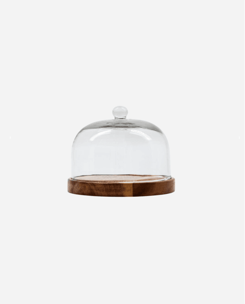 Osteklokke, akasietre, 10*13cm