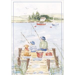 Hovedbilde Kort -  Father And Child Fishing 