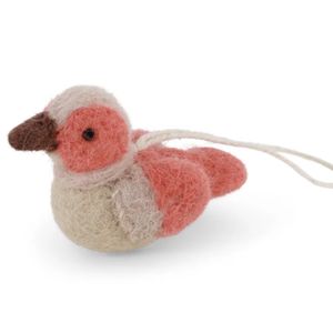 Hovedbilde Mini Spurv – st&oslash;vet korall & beige 5,5cm