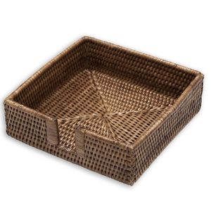 Hovedbilde Rattan serviettholder m&oslash;rk - lunsj