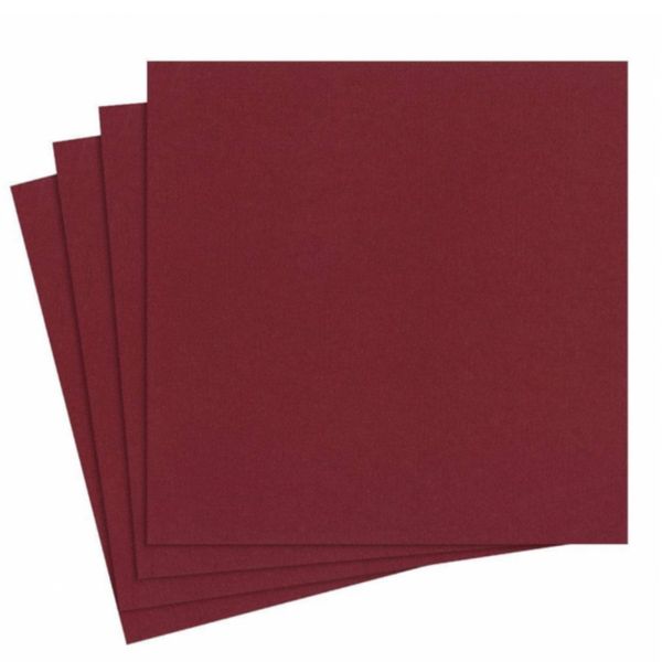 Servietter linpapir cranberry - middag