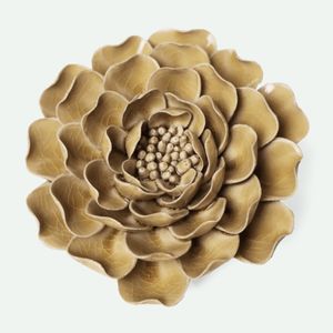 Hovedbilde Blomst I keramikk - Karamellgul Peon 13cm