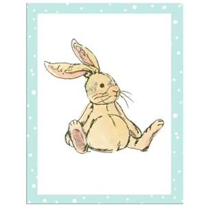Hovedbilde Kort 4 stk - Velveteen Bunny 6,5*8,5cm