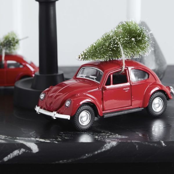 Julebil rød 8,5cm