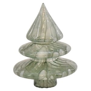 Hovedbilde Juletre i gr&oslash;nt glass 14cm