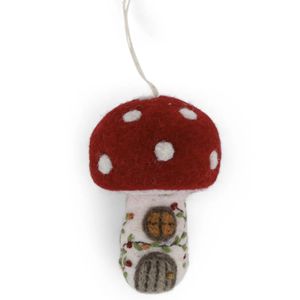 Hovedbilde Fluesopp hus - hengende 10cm