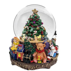 Hovedbilde Shishi vannkule juletre teddy h21cm 